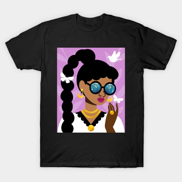 High Ponytail T-Shirt by tabithabianca